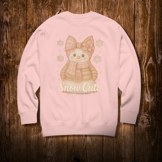 Snow Cute Blush Winter Sweatshirt