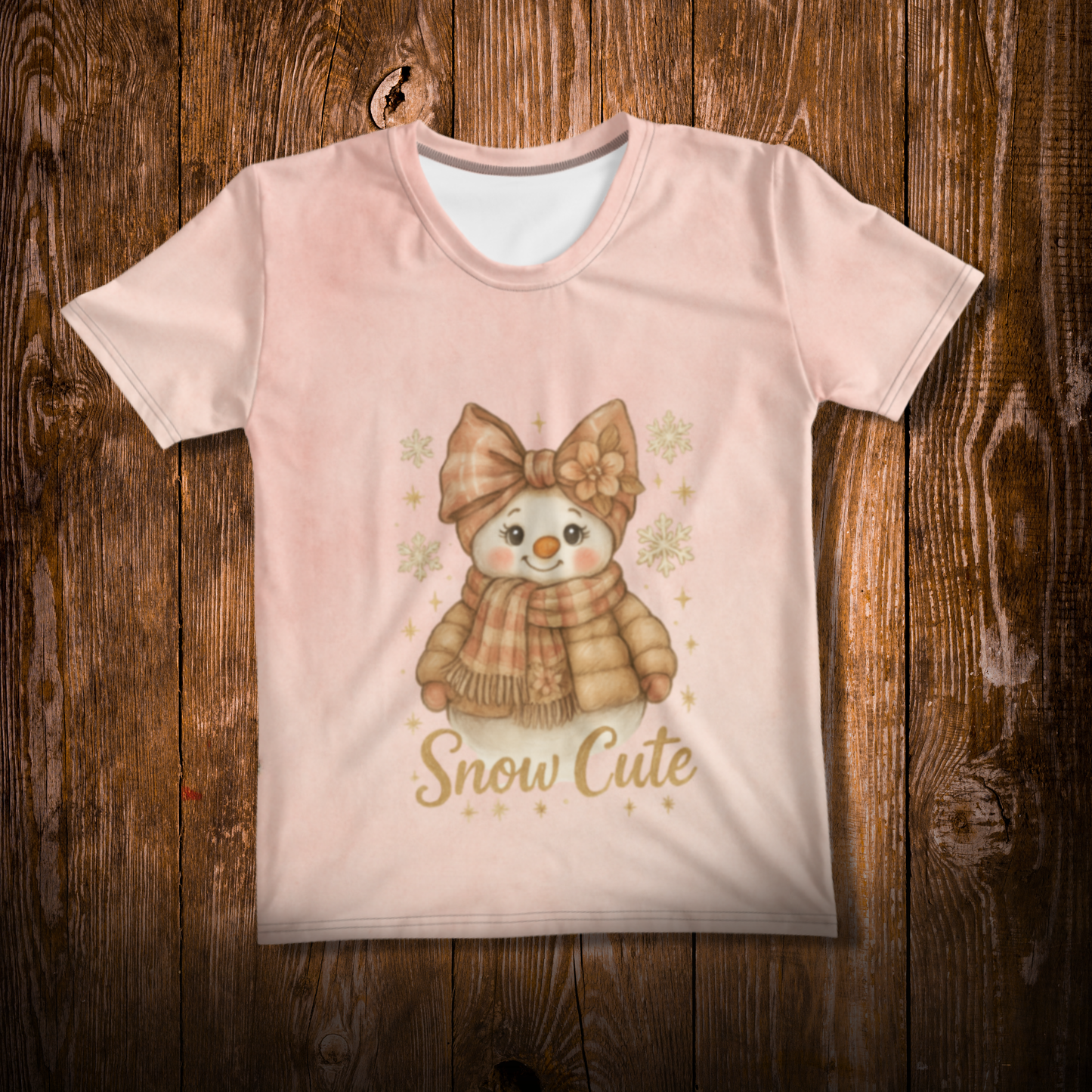 Snow Cute Cozy Snowgirl - Women’s Winter Holiday Tee