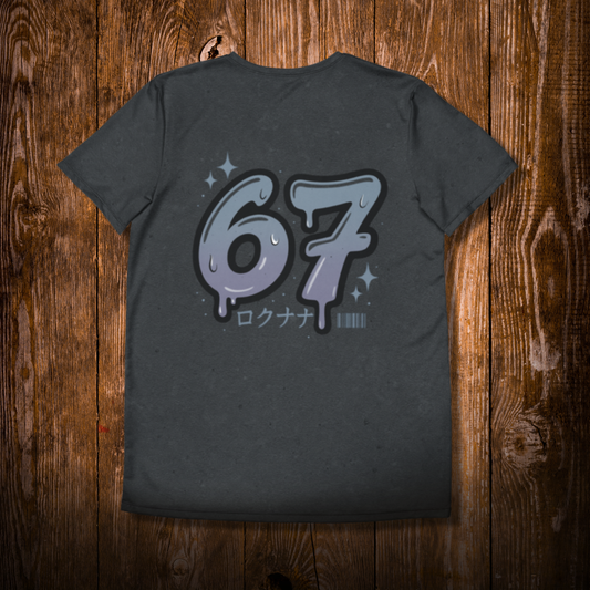 6 7 Chrome Graffiti Streetwear Tee — Unisex Drip Design