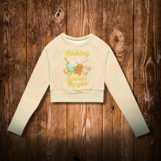 Baking Spirits Bright Long Sleeve Crop Top